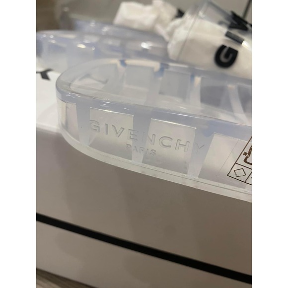 Givenchy Clear Logo Rubber Womens Pool Slide Sandal 38 - Picture 5 of 7